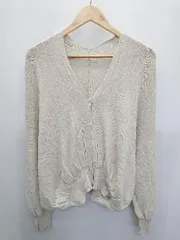 ◇ Θ Te chichi　テチチ シンプル　ニット 長袖 カーディガン サイズF ベージュ系 レディース P  【1409250010460】