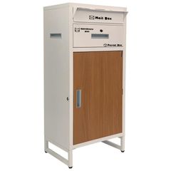 宅配ボックス 戸建て 大型 ポスト 一体型 屋外 ブラックブラウン 1827 宅配ボックス 戸建 後付けB1826大型 一体型 大容量 ポスト 郵便受け