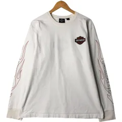 古着 ハーレーダビッドソン Harley-Davidson ファイヤーパターン ロングTシャツ ロンT メンズXL相当/eaa567744