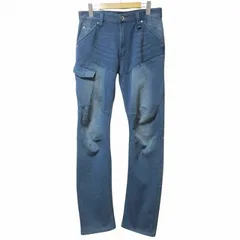 ワークマン フィールドコア タグ付き 4D防風ウォームパンツ ストレッチ デニム ワークパンツ 細身シルエット 作業服 L 紺 ネイビー ■MET1 X