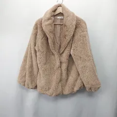 ◇ ⊇ INGNI イング 長袖 フェイクファーコート サイズM ベージュ レディース E  【1409240056119】