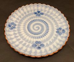 骨董古美術大聖寺伊万里 染付 菊花文 皿 、 - メルカリ