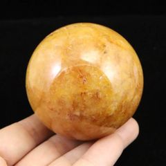 特大 高品質 天然石 ゴールデンヒーラー スフィア 丸玉 約119mm - メルカリ