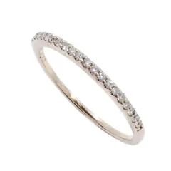 繊細で可愛い♡ete♡エテ　K10YG 天然ダイヤモンド ハーフエタニティリング 繊細で可愛い♡ete♡エテ K10YG 天然ダイヤモンド ハーフ