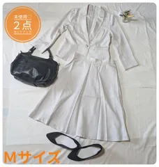 【未使用】フロリア　セレモニースーツ　セットアップ　ライトグレー　洗える　春夏　Ｍサイズ