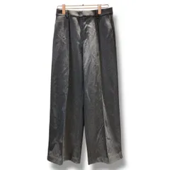 UNIQLO ユニクロ ブラッシュドジャージーワイドパンツ パンツ 221-470731 Lサイズ ダークグレー 24年製 オフィスカジュアル シンプル ポケット付き ピンタック ウエストゴム マルイ草加店91