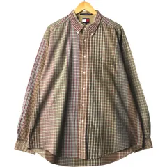 古着 90年代~ トミーヒルフィガー TOMMY HILFIGER 長袖 ボタンダウンチェックシャツ メンズXL相当 ヴィンテージ/eaa594251