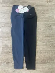 アンダール　セミワイドレギンス　andar ロング　M　ブルーグレイストーン アンダール セミワイドレギンス andar ロング M ブルーグレイ