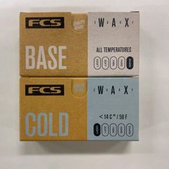 FCS サーフィンワックス 【真冬用×1＋下地用×1】