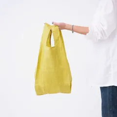 ☆ check.yellow ☆ 392plus m ポケット収納エコバッグ S エコバッグ 折りたたみ コンパクト エコバック 392 plus m S ショッピングバッグ お買い物バッグ お買い物バック おりたたみ 折り畳み サブバッグ サブバックのサムネイル