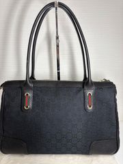 希少】GUCCI グッチ バンブー GGキャンバス ハンドバッグ 保存袋付