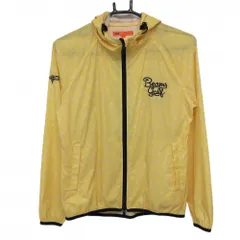 【超美品】ビームスゴルフ ジップパーカー イエロー×ネイビー 花柄  レディース M ゴルフウェア BEAMS GOLF