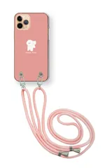 nubia S2 5G A504ZT ヌビア S2 スマホケース スマホショルダー かわいい ビションフリーゼ 白い犬 ワンポイント ストラップ 調節可能 152cm  カラー01