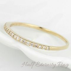 YON Sparkle Half Eternity Ring 0.1ct 9号 - メルカリ