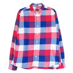 SOPHNET. ソフネット 13AW THERMOLITE FLANNEL BLOCK CHECK B.D SHIRT SOPH-134050 サーモライト フランネル ブロックチェック ボタンダウン シャツ レッド ロングスリーブ サイズXL mark