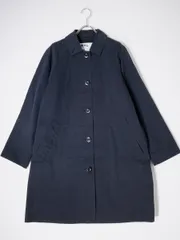 MHL. ロングコート ネイビー　紺 フード付き　マーガレットハウエル　M マーガレット・ハウエル MARGARET HOWELL COTTON TWILL COATING