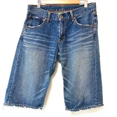 (^w^)b LEVISTRAUSS&CO. リーバイス LEVI’S 503 コットン100% デニム ハーフパンツ ショートパンツ ダメージ加工 ウォッシュ加工 牛革使用 ボトムス アメカジ ストリート ヒゲ加工 お洒落 インディゴブルー メンズ W29