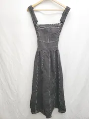 ◇ PUNYUS プニュズ ロング丈 ジャンパースカート サイズ3 ブラック レディース P  【1407100048274】