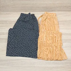 ◇ 《 GU ジーユー まとめ売り２点セット サイズL カジュアル ウエストゴム ゆったり系 パンツ レディース 》 E  【1308290017722】