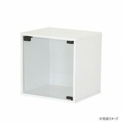 CUBE BOX α 改 ワイドオープンフロントパネル LED付き台座セット 黒