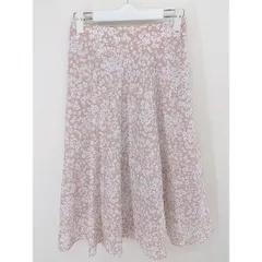 ◇ Techichi テチチ 総柄 膝下丈 フレア スカート サイズM ピンク系 レディース  【中古】 【1206210004251】