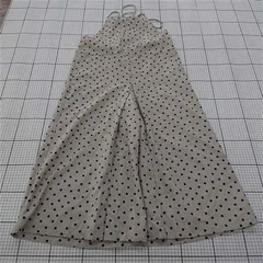 ◇ ⊂ any FAM エニィファム ドット柄 サロペット レディース サイズ3 グレージュ ブラック系 E  【1509300005191】