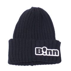 B!nn Rib Beanie Cap (Black)