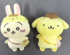 【中古】アクセサリー(非金属) うさぎ×ポムポムプリン ペアブローチ 「ちいかわ なんか小さくてかわいいやつ×サンリオキャラクターズ」