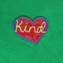 ハート kind ピンズ ピンバッチ ピンバッジ ラペルピン #1262