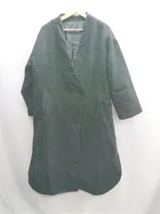 ◇ ⊇ ａｐ retro ビッグシルエット 長袖 ノーカラーロングコート サイズF ブラック レディース E  【1409240027829】のサムネイル
