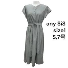 ◇エニィ スィス any SiS ワンピース マキシ丈 ノースリーブ ワッフル グレー 1、S、7号 レディース S5T177