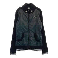 サイズ：M MANDARINA DUCK マンダリナダック  ウール混 ニット切替 ジップジャケット  ブラック系 [240101213714] ゴルフウェア レディース ストストのサムネイル