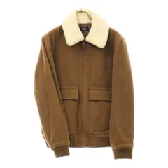 A.P.C (アーペーセー) BLOUSON BRONZE WOALE フェイクムートン ウールジャケット ブラウンのサムネイル