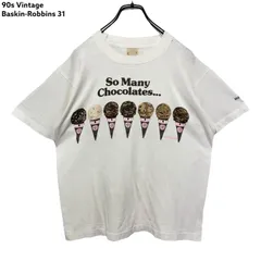 90s vintage Baskin-Robbins 31 Promo Print T-shirt Tee サーティワンアイスクリーム プロモ プリント Tシャツ 企業T カンパニーT 古着