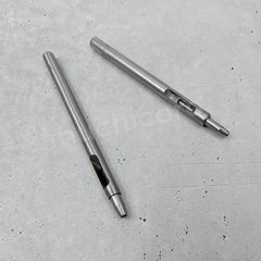 パンチ ポンチ 2.5mm 3mm 2本セット 工具 手芸 ホック ハトメ 穴あけ レザークラフト ハンドメイド ホック打ち