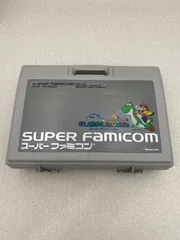 Nintendo スーパーファミコン　本体　動作品　マリオ 収納ケース  ( ステーションキャビネット ) 付き