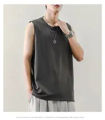 タンクトップ メンズ ノースリーブ ランニングシャツ 男性 アンダーシャツ インナー サマー フィットネス ジム ランニング トレーニングウェア【guiling01】