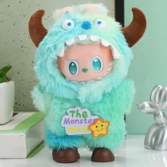 17cm Labubu ラブブ 1・2・3代 ぬいぐるみ 通用 衣装 可愛いモンスター ドールセット 着せ替えセット　A250a8