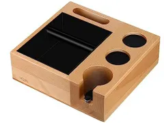 ブナ材_51-54mm/V2 エスプレッソノックボックスとエスプレッソタンパーホルダー ，木製エスプレッソ タンパーマットはエスプレッソタンパーホルダー、エスプレッソディストリビューターホルダー、エスプレッソ配分ツールですホルダー、ノックボックスとエスプレッソ