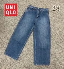 UNIQLO　U　ワイドフィットカーブデニム（ブルー系）28 （商品番号221-422414）