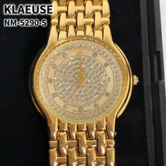 動作未確認 KLAEUSE クロイゼ 腕時計 NM-5290 ゴールド 文字盤
