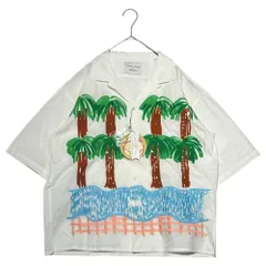 TSUMORI CHISATO × niko and(ツモリチサト × ニコアンド) Palm tree embroidered short-sleeved shirt ヤシの木刺繍 半袖 シャツ S ホワイトのサムネイル