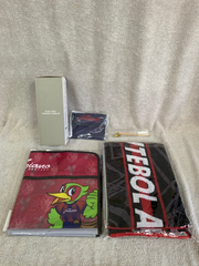 K102■ファジアーノ岡山■グッズ5点セット■新品未使用■タンブラー■タオルマフラー■耳かき■折りたたみウォレット■キックガード■