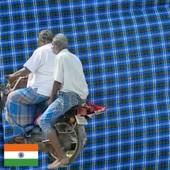 【商用可】インドのボトムズ ルンギ布「STITCHED（縫い合わせ済み）」108