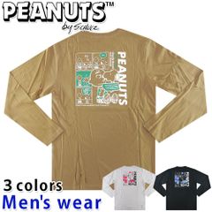 スヌーピー 長袖 Tシャツ メンズ PEANUTS 犬 プリント グッズ S1233-537A