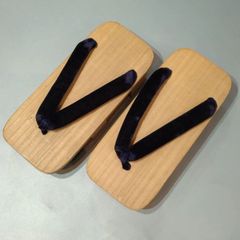 【２４】二枚歯桐下駄　最長２３．５cm (適応サイズ23.5〜24.5cm位までの方)