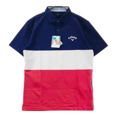 サイズ：L CALLAWAY キャロウェイ  半袖ポロシャツ  ネイビー系 [240101364569]# ゴルフウェア メンズ ストスト