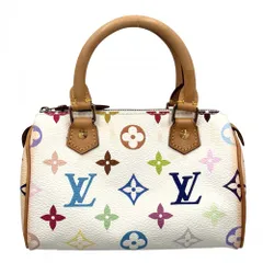【売り尽くし】 ルイヴィトン ハンドバッグ レディース モノグラムマルチカラー ミニスピーディ Mini Speedy 鞄 かばん LOUIS VUITTON M92645 ホワイト 白 ゴールド金具【中古品】
