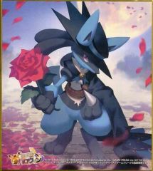 [Used] Paper product (character) Halloween Lucario (2) Shikishi (decorative paper board) "Pokémon" Pokémon Center Halloween Campaign Shopping Bonus