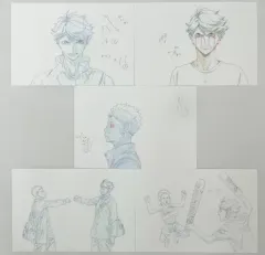 【中古】ポストカード(キャラクター) [単品] 集合 大判複製原画ポストカード5枚セット 「Blu-ray/DVD 劇場版総集編 青葉城西高校戦 ハイキュー!! 才能とセンス 初回生産限定版」 封入特典